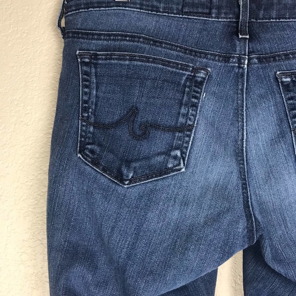 AG Adriano Goldschmied "The Stilt" Jeans Cigarette Leg Dark Wash Blue Size 32R - Picture 8 of 15